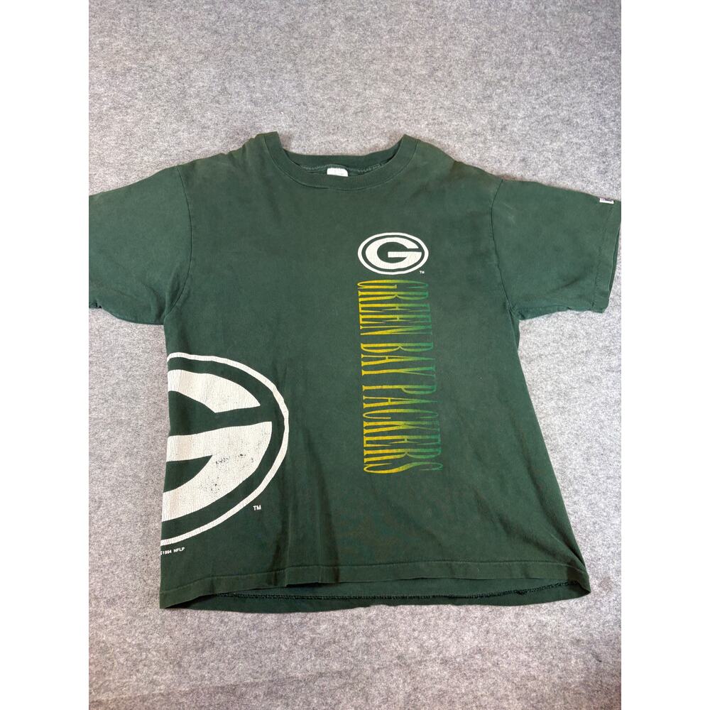 Vintage 90s Green Bay Packers NFL Graphic Tee Men Large Single Stitch Sportswear
